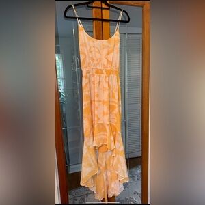 1. State Orange Tie-Dye Midi Dress